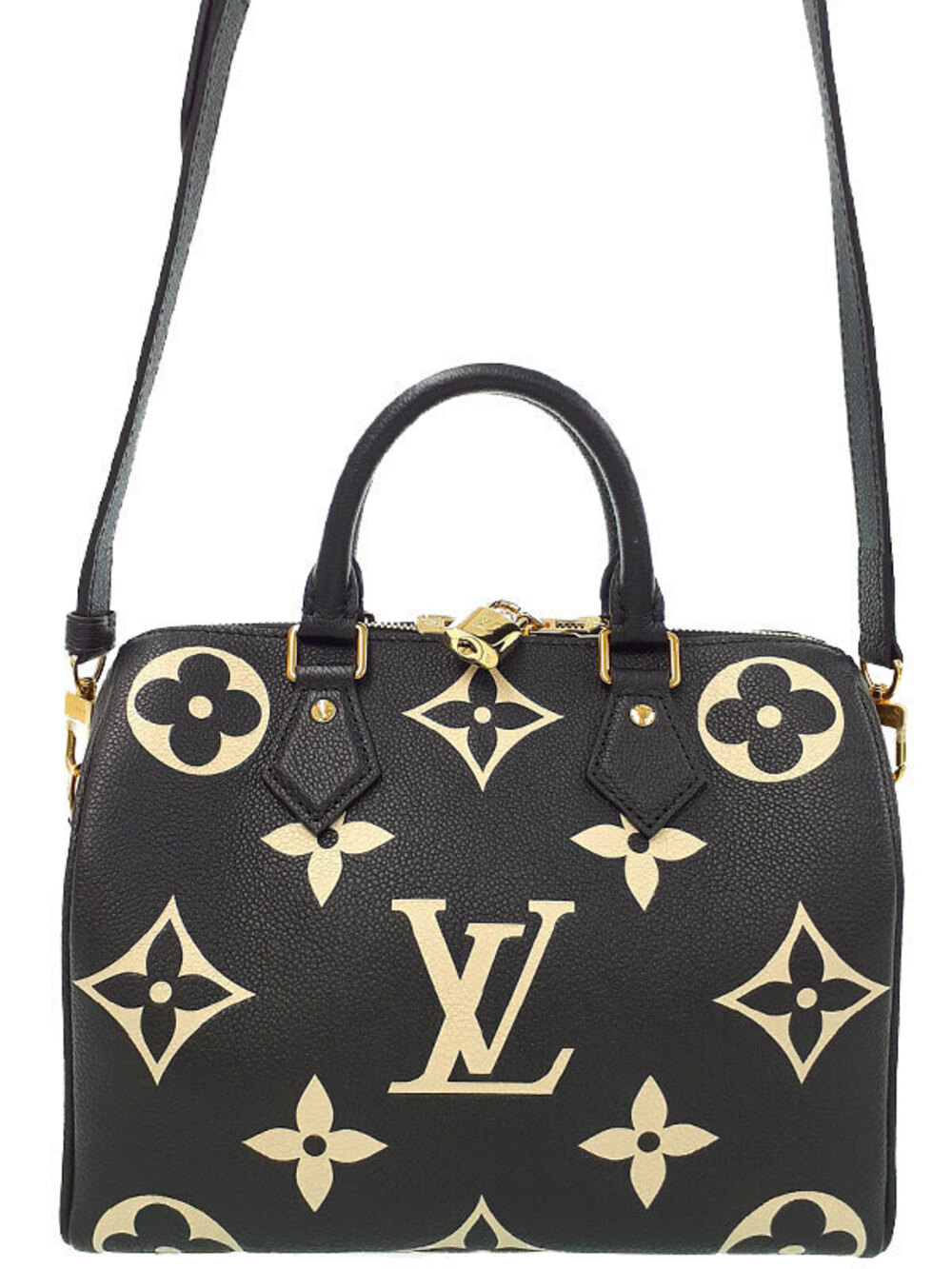 Louis Vuitton Bicolor Monogram Empreinte Speedy Bandouliere Bag